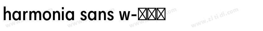 harmonia sans w字体转换